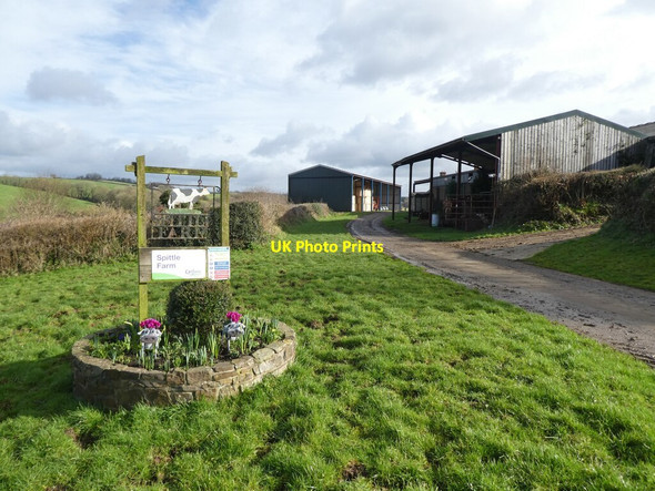Photo 6"x4" Entrance, Spittle Farm King's Nympton c2022