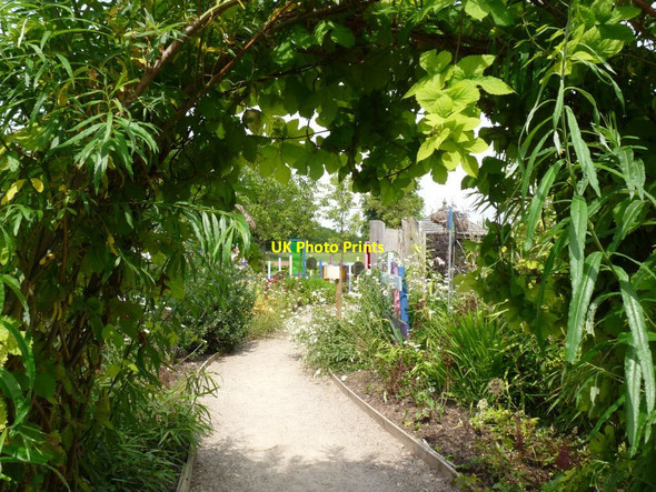 Photo 6"x4" The path into the Sensory Garden Knowl Wall c2014