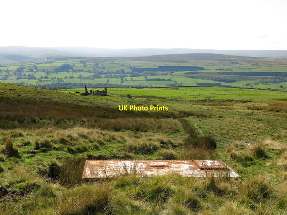 Photo 6"x4" Old cistern above Pit House (2) Frosterley c2020