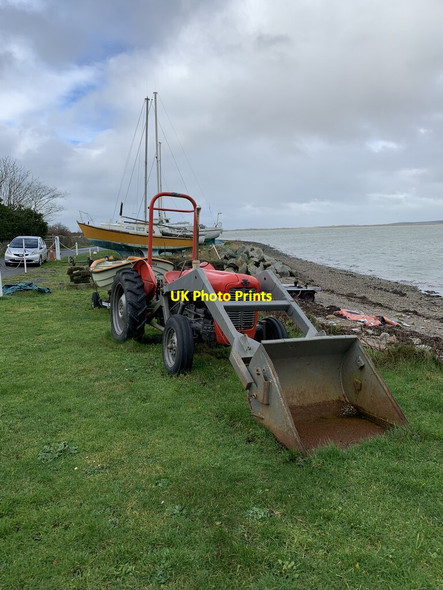 Photo 6"x4" Massey Ferguson tractor Caernarfon c2022