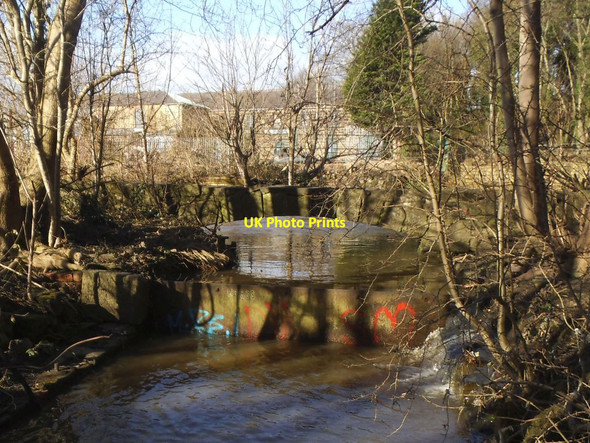 Photo 6"x4" Former mill goit at St Ann's mills Kirkstall c2022