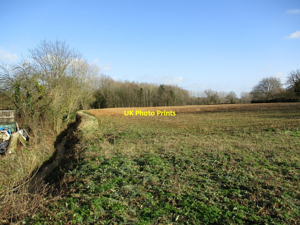 Photo 6"x4" Stubble field at Kirklington Kirklington\/SK6757 c2022