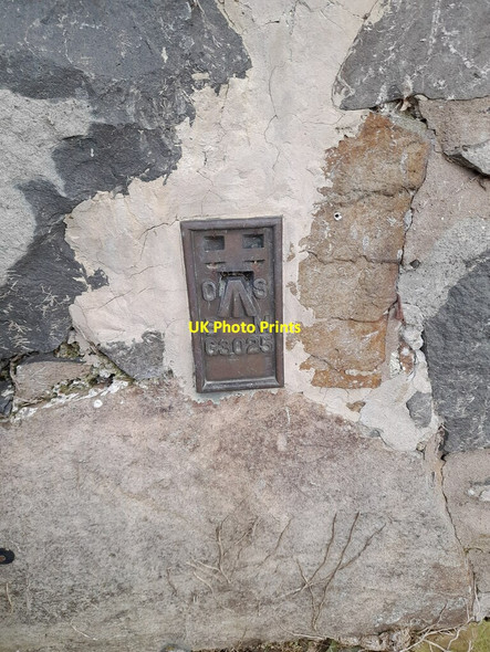 Photo 6"x4" Ordnance Survey Flush Bracket (G3025) Llansilin c2022