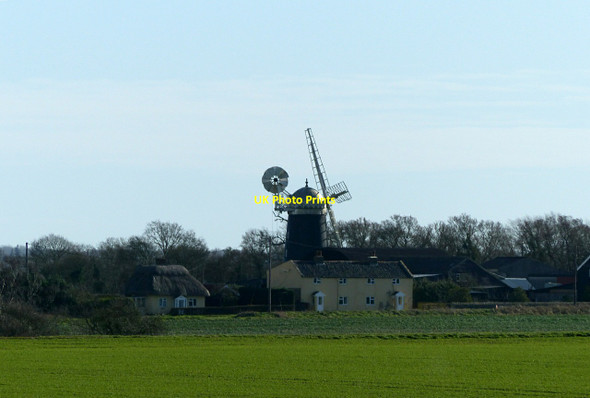 Photo 6"x4" Pakenham Windmill Grimstone End c2022