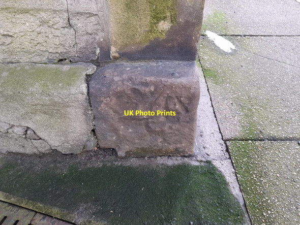 Photo 6"x4" Ordnance Survey Rivet Grange-Over-Sands c2022