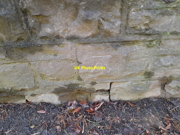 Photo 6"x4" Ordnance Survey Cut Mark Grange-Over-Sands c2022