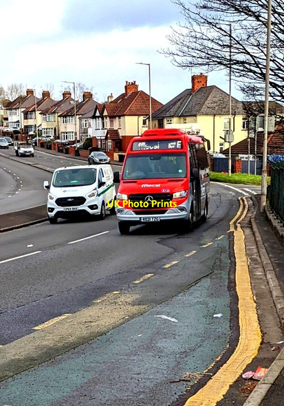 Photo 6"x4" Fflecsi bus, Malpas Road, Newport Newport\/Casnewydd c2022
