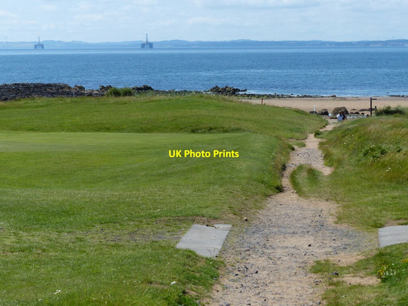Photo 6"x4" Path to the beach at Earlsferry Bay Earlsferry c2019