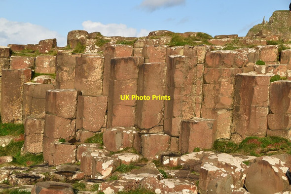 Photo 6"x4" Basalt columns Portballintrae c2021