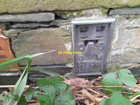 Photo 6"x4" Ordnance Survey Flush Bracket (S7106) Grizebeck c2022