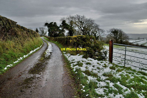 Photo 6"x4" Bend along Tycanny Road Garvaghy c2022