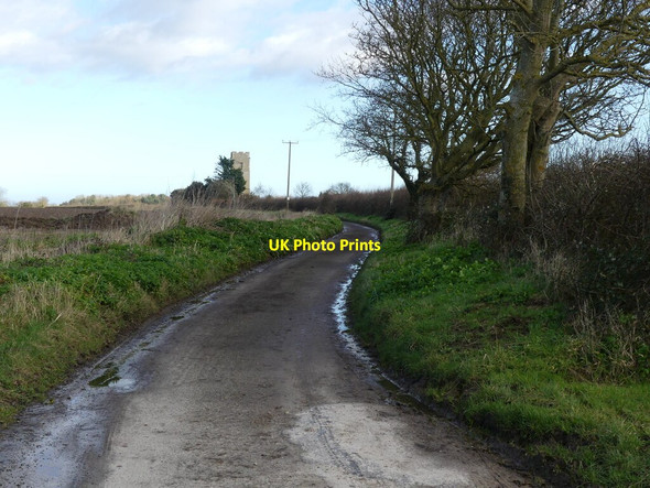 Photo 6"x4" Entrance to Church Lane Lessingham c2022