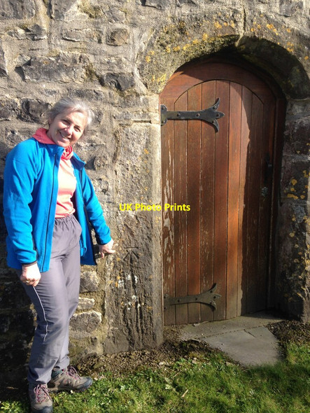 Photo 6"x4" Cut benchmark, Ludchurch St Elidyr's Church Ludchurch c2022