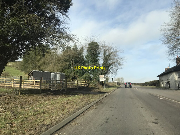 Photo 6"x4" Junction signage outside Mayfield Mayfield\/SK1545 c2022