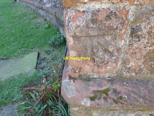 Photo 6"x4" Ordnance Survey Cut Mark Great Urswick c2022