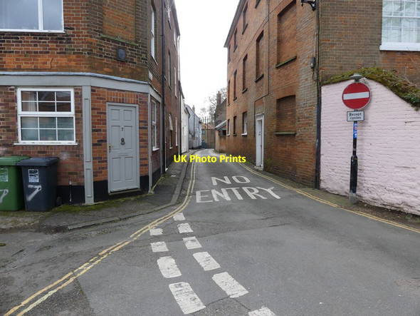Photo 6"x4" No Entry to Tunn Street Fakenham c2022