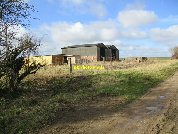 Photo 6"x4" Farm buildings off Holme Wood Lane Moorby c2022