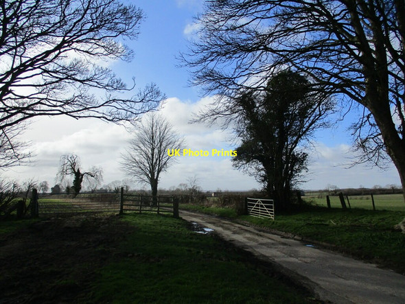 Photo 6"x4" Gate on the road to Moorby Moorby c2022