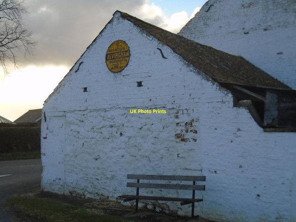Photo 6"x4" Old AA sign Alvingham c2022
