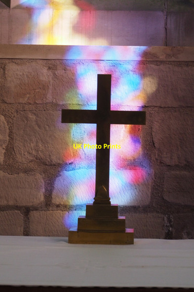 Photo 6"x4" The Cross inside St Cuthbert's Church Norham Ladykirk\/NT8847 c2022