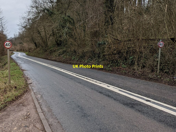 Photo 6"x4" 40 signs alongside the B4235 in rural Monmouthshire Mynydd-bach\/ST4894 c2022