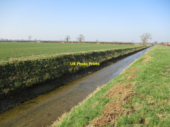Photo 6"x4" Drain alongside Revesby Bank New Bolingbroke c2022