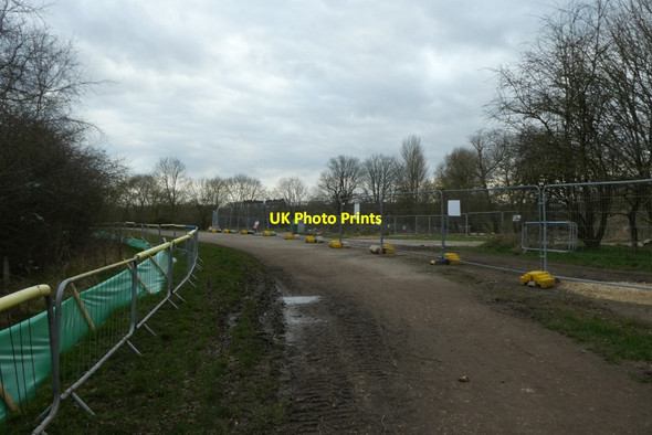 Photo 6"x4" Fences beside the path Nether Poppleton c2022