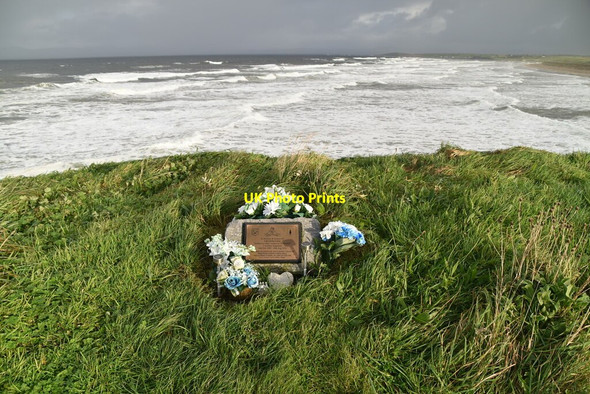 Photo 6"x4" Cpl Gavin Carey Memorial, Tullan Strand Bundoran c2021