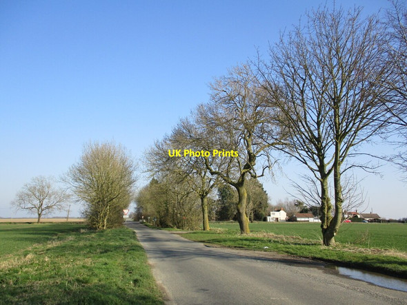 Photo 6"x4" Lane from Westville at Short's Corner Carrington\/TF3154 c2022