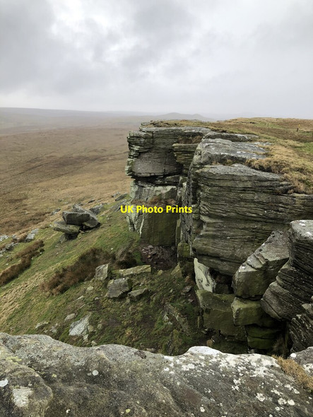 Photo 6"x4" Gritstone Crags On Goldsborough Hury c2022