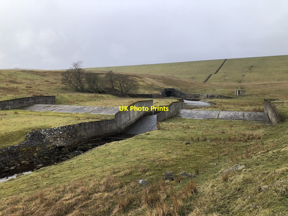 Photo 6"x4" Weir Across The Balder Hury c2022
