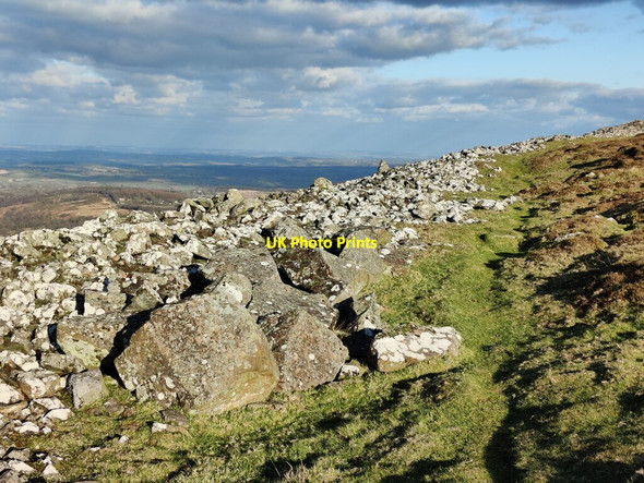 Photo 6"x4" Stone blocks on Titterstone Clee Hill Cleeton St Mary c2022