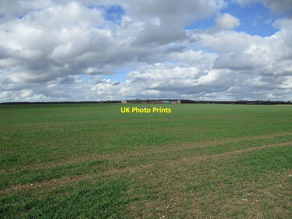 Photo 6"x4" Autumn sown crop and High Cell Farm Bucknall\/TF1768 c2022