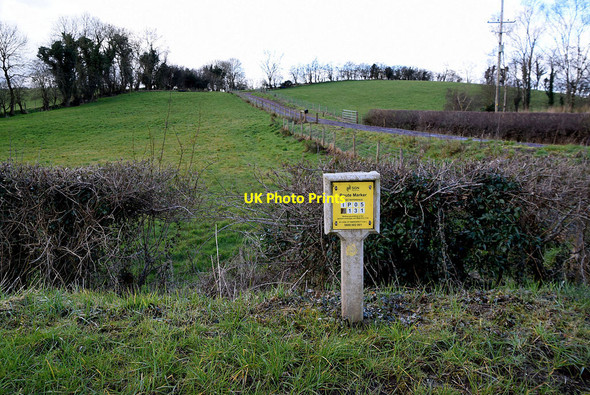 Photo 6"x4" Gas pipeline marker, Seskinore Seskinore c2022