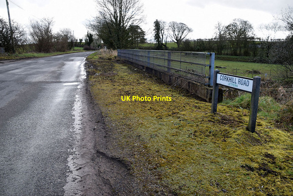 Photo 6"x4" Bridge along Corkhill Road Seskinore c2022