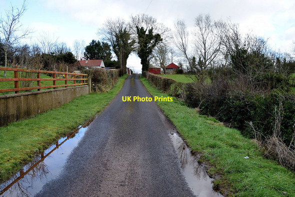 Photo 6"x4" Water lying along Rosaleen Road Seskinore c2022