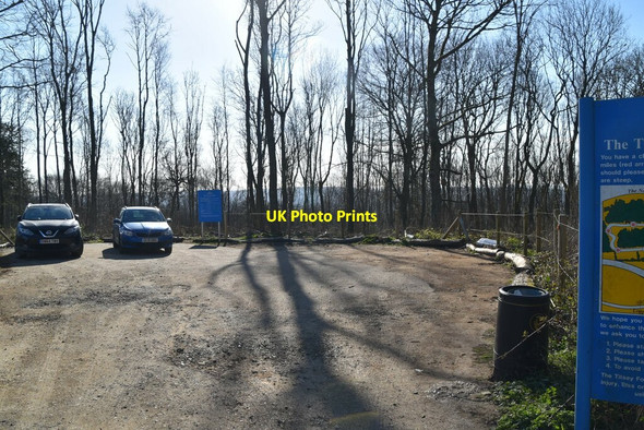 Photo 6"x4" Car park, Botley Hill Titsey c2021