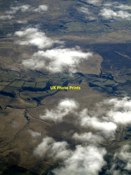 Photo 6"x4" Greenock Water and the River Ayr from the air Wind Burn\/NS6329 c2022