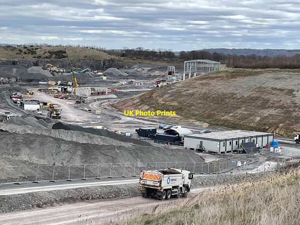 Photo 6"x4" Bayston Hill quarry Betton Strange c2022