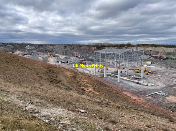 Photo 6"x4" Bayston Hill quarry Betton Strange c2022 P1
