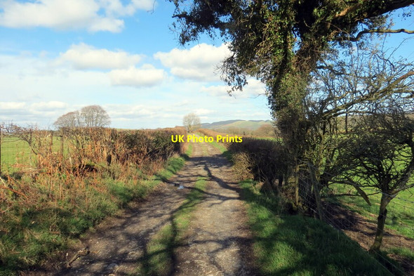 Photo 6"x4" Heol ddiwyneb ger Gwerddon \/ Unsurfaced road near Gwerddon Pentre-ty-gwyn c2022
