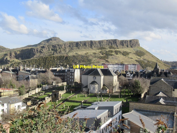 Photo 6"x4" Canongate and Arthur's Seat Edinburgh c2022