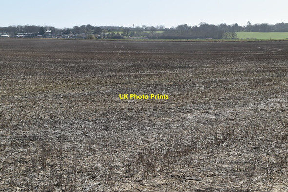 Photo 6"x4" Flat farmland, Rother Valley Newenden c2021