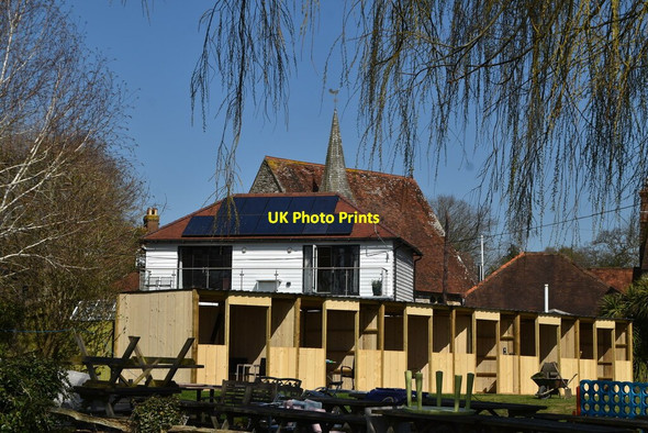Photo 6"x4" A glimpse of Newenden Church Newenden c2021