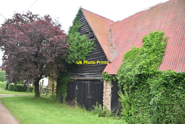 Photo 6"x4" Barn, Grange Farm Knapwell c2021