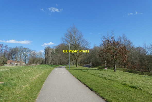 Photo 6"x4" Path near the water tower Heslington c2022