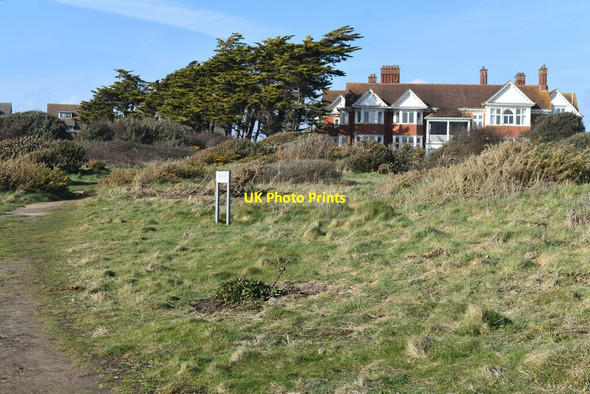 Photo 6"x4" Inland view towards The Beach House Milford on Sea c2022