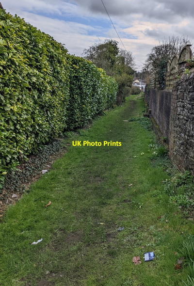 Photo 6"x4" Grassy track, Caerleon Caerleon or Caerllion c2022