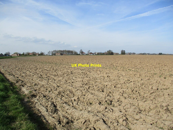 Photo 6"x4" Ploughed field near Benington Benington Sea End c2022