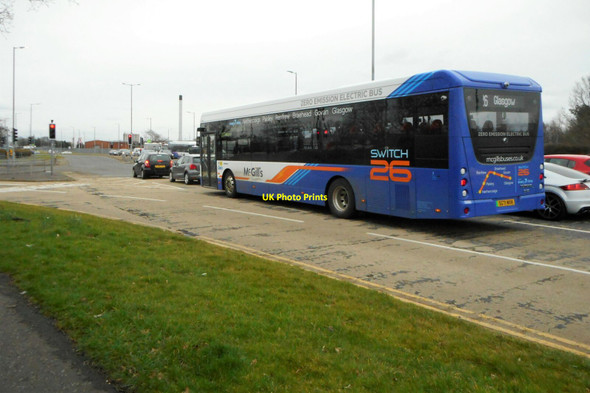 Photo 6"x4" Zero Emission Electric Bus Dean Park\/NS5166 c2022